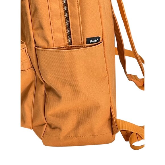 Herschel Classic Orange Backpack With Red Striped Lining 15.5" Tall 100% Polyest - Picture 8 of 9